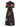 Dolce & Gabbana Dolce & Gabbana- floral-print belted midi dress in black cotton