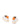 Autry Autry MEDALIST LOW SNEAKERS IN WHITE LEATHER AND PARSIMMON ORANGE