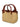 Emporio Armani Emporio Armani Woven Straw Small Shopper Bag