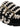 Mou Mou Black, round toe, buckle detail Bio low slippers