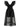 Ganni Ganni Black Organza Ruched Dress