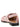 Ganni Ganni Feminine Buckle Fringed Denim Slingback