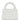 Chanel Small Kelly Shopper White Shiny Aged Calfskin Brushed Gold Hardware