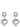 Self-Portrait Self-Portrait Crystal Pearl Tiered Heart Earrings