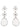 Self-Portrait Self-Portrait Crystal Flower Tiered Earrings