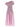 Self-Portrait Self-Portrait Pink Cotton Draped Knit Midi Dress