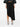 Jupe midi asymétrique en laine noire par Alaïa