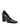Escarpin décolleté en cuir noir à bout carré par Alaïa