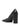 Escarpin décolleté en cuir noir à bout carré par Alaïa