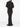 Jupe longue drapée noire Alaïa