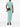 Robe longue drapée à col montant Azure par Alaïa