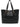 Black Leather Shopping Bag by Elisabetta Franchi