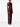 Robe asymétrique Kira Bordeaux de Solace London