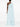 Robe longue asymétrique bleu arctique de Solace London