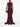 Burgundy Strapless Long Dress by Solace London
