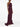 Burgundy Strapless Long Dress by Solace London