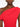Robe longue rouge asymétrique à fente latérale de Solace London