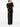 Robe longue noire à manches courtes de Solace London