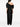 Robe longue noire à manches courtes de Solace London