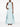 Arctic Blue Veil-Detail Long Dress by Solace London
