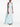 Arctic Blue Veil-Detail Long Dress by Solace London