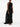 Robe longue noire sans manches de Solace London