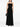 Robe longue noire sans manches à ourlet évasé de Solace London