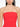 Coral Red Strapless Flared-Hem Long Dress by Solace London