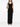 Robe longue noire sans manches de Solace London