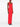 Robe longue dos nu rouge cardinal de Solace London