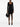 Robe courte en maille côtelée noire signée Yves Saint Laurent