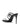 Sandales en satin noir et cristaux signées Yves Saint Laurent