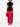 Jupe en soie rouge Lucian de Khaite