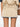 Jupe courte en coton beige de Miu Miu