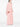 Robe longue asymétrique rose bonbon de Solace London