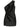 Robe courte asymétrique noire Nori de Solace London