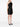 Robe courte asymétrique noire Nori de Solace London