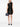 Robe courte asymétrique noire Nori de Solace London