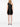 Robe courte asymétrique noire Nori de Solace London